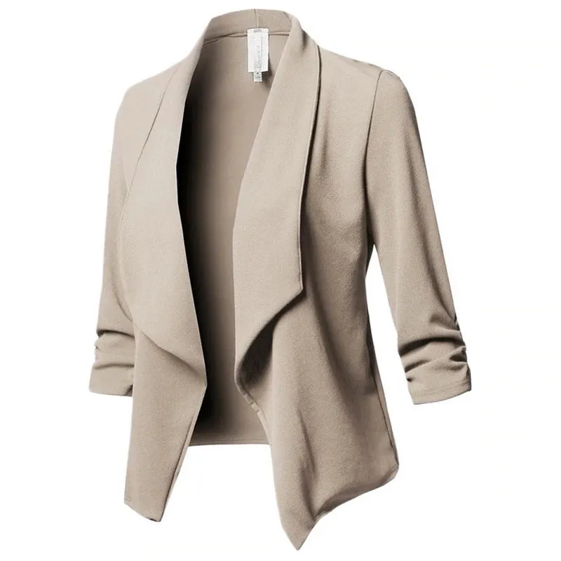 Women's Blazer With a Lapel And Long Sleeve