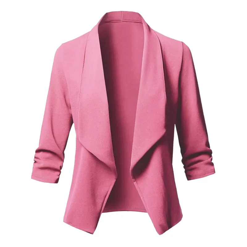 Women's Blazer With a Lapel And Long Sleeve