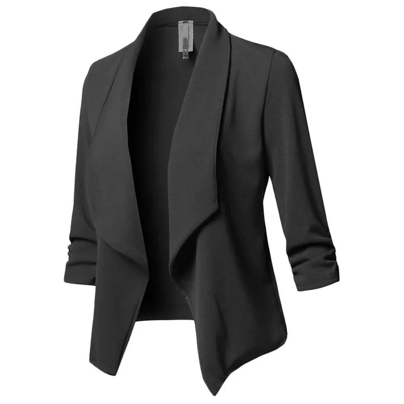 Women's Blazer With a Lapel And Long Sleeve