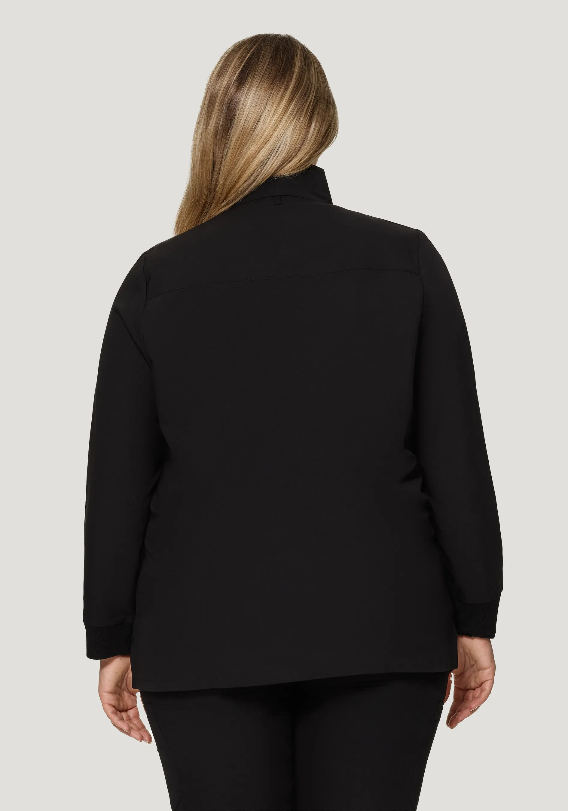 Women's Modern Scrub Jacket Black