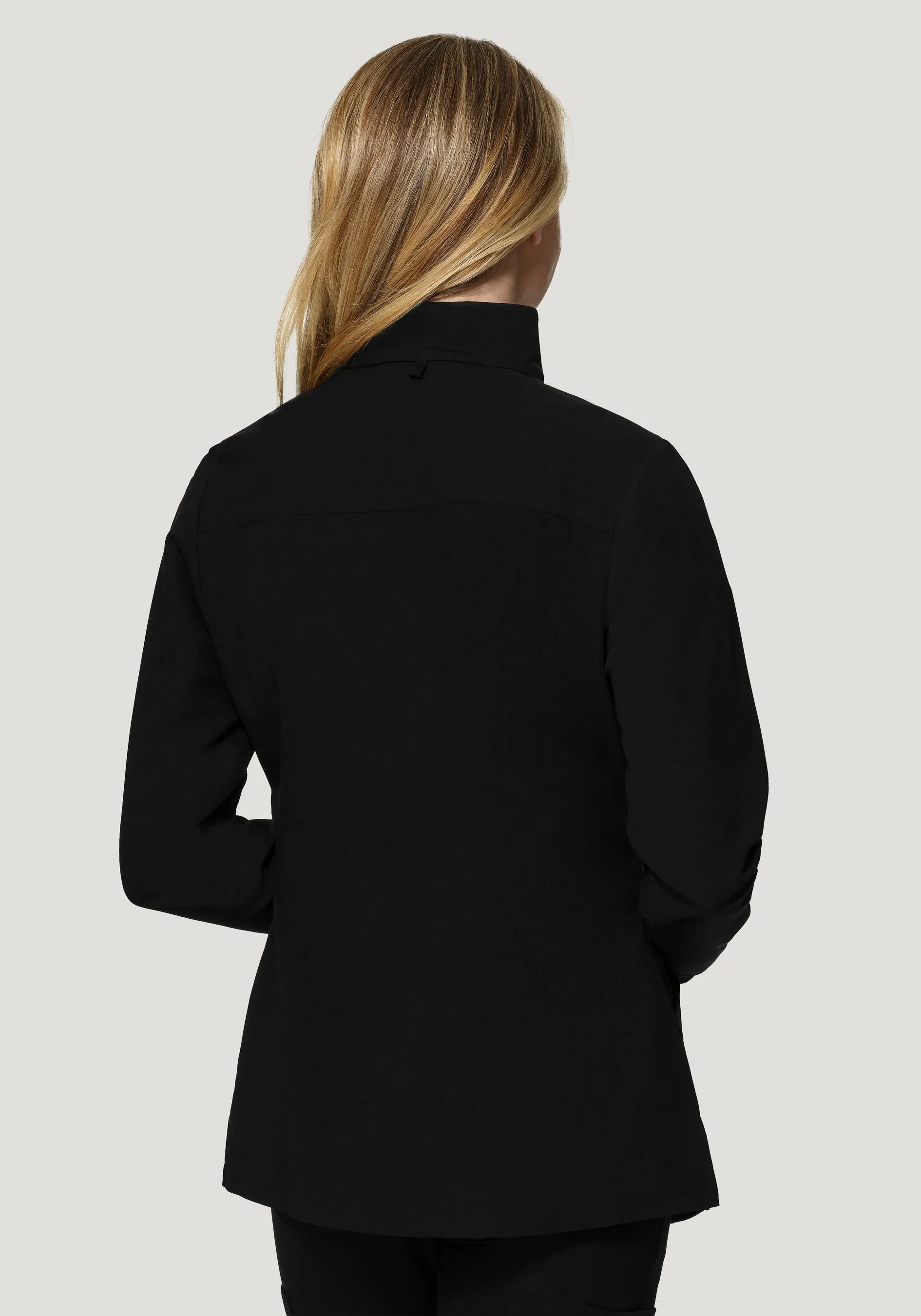 Women's Modern Scrub Jacket Black