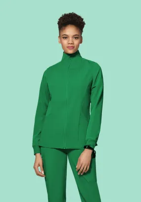 Women's Modern Scrub Jacket Emerald