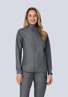 Women's Modern Scrub Jacket Gray