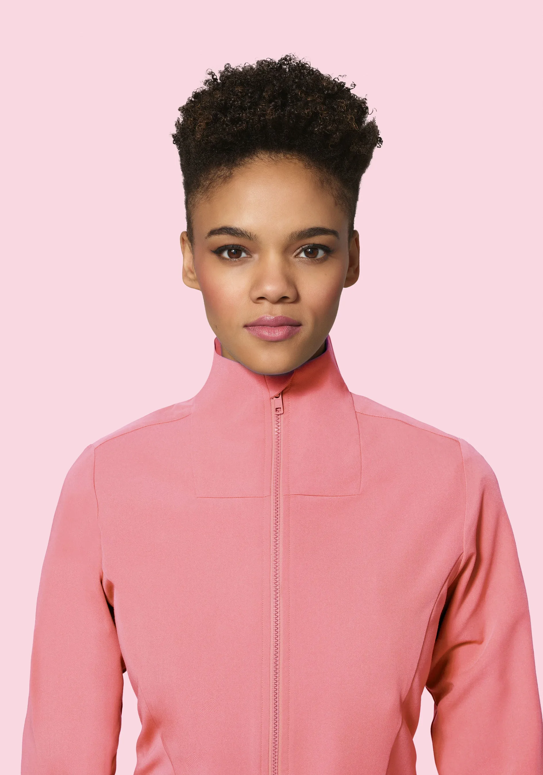 Women's Modern Scrub Jacket Peony