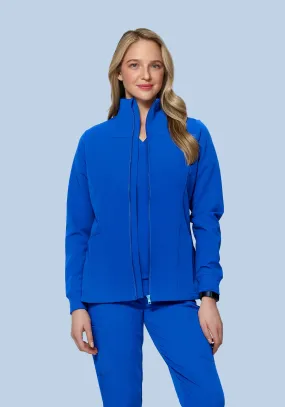 Women's Modern Scrub Jacket Royal Blue