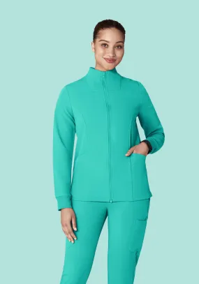 Women's Modern Scrub Jacket Surgical Green