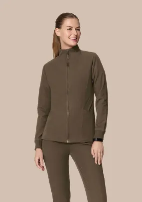 Women's Modern Scrub Jacket Truffle